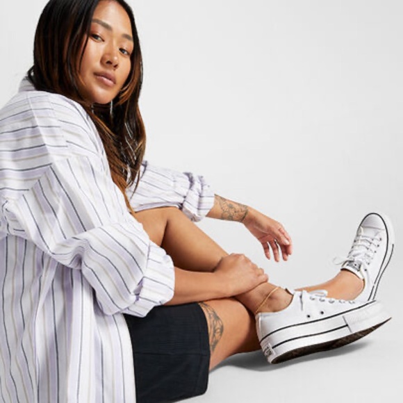 Chuck Taylor All Star Lift Platform Sneakers White/Black/White NWT New In Box - Picture 4 of 12